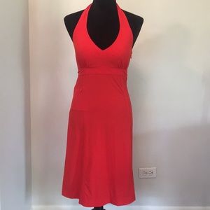 Athleta Red Pack Everywhere Halter Dress